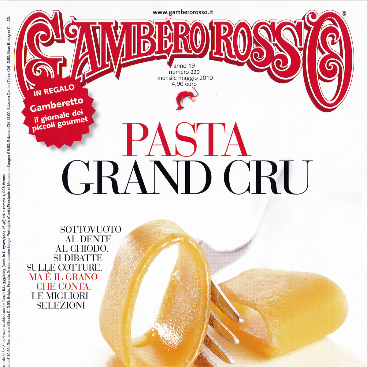 Pasta Grand Cru – Gambero Rosso - La Pasta di Aldo